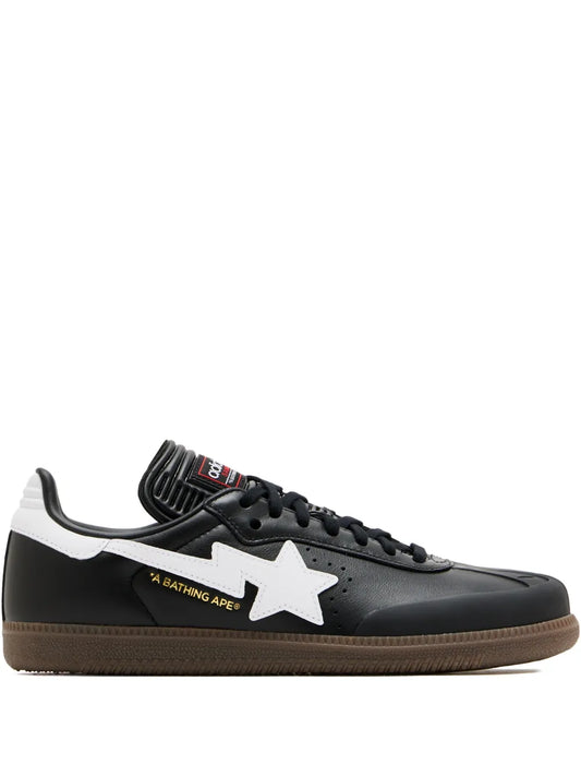 ADIDA.S SAMBA BAPE BLACK WHITE BLACK SNEAKER