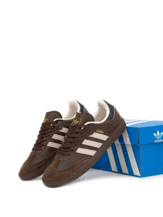 Adi dass samba og dark brown beige gum